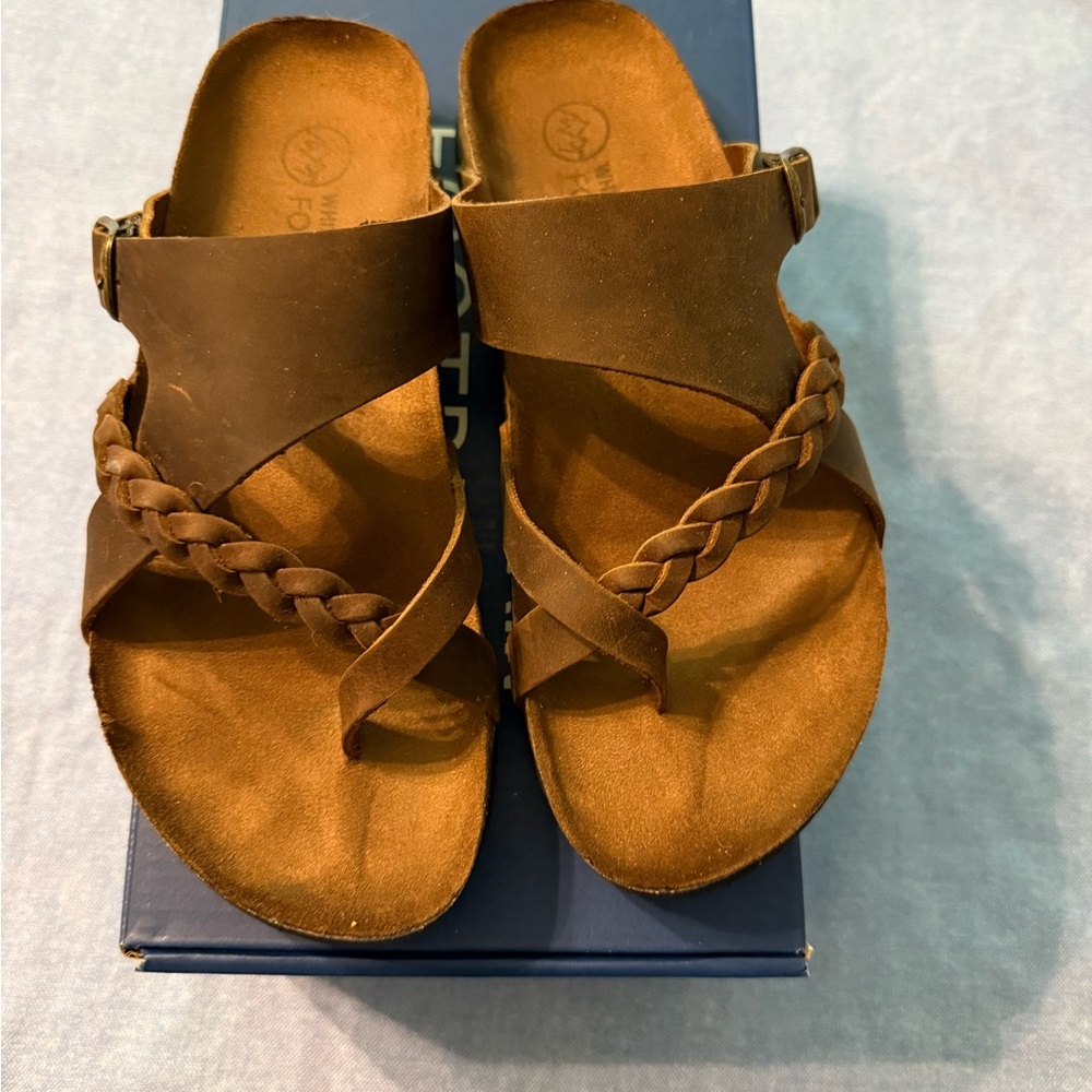White Mountain Brown Sandals